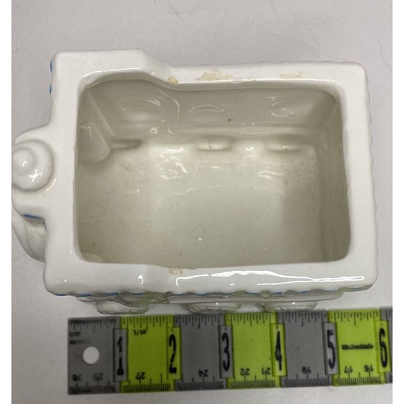 Vintage Train Baby Planter Nursery Baby Shower Succulent Bunny Plant - Picture 9 of 13